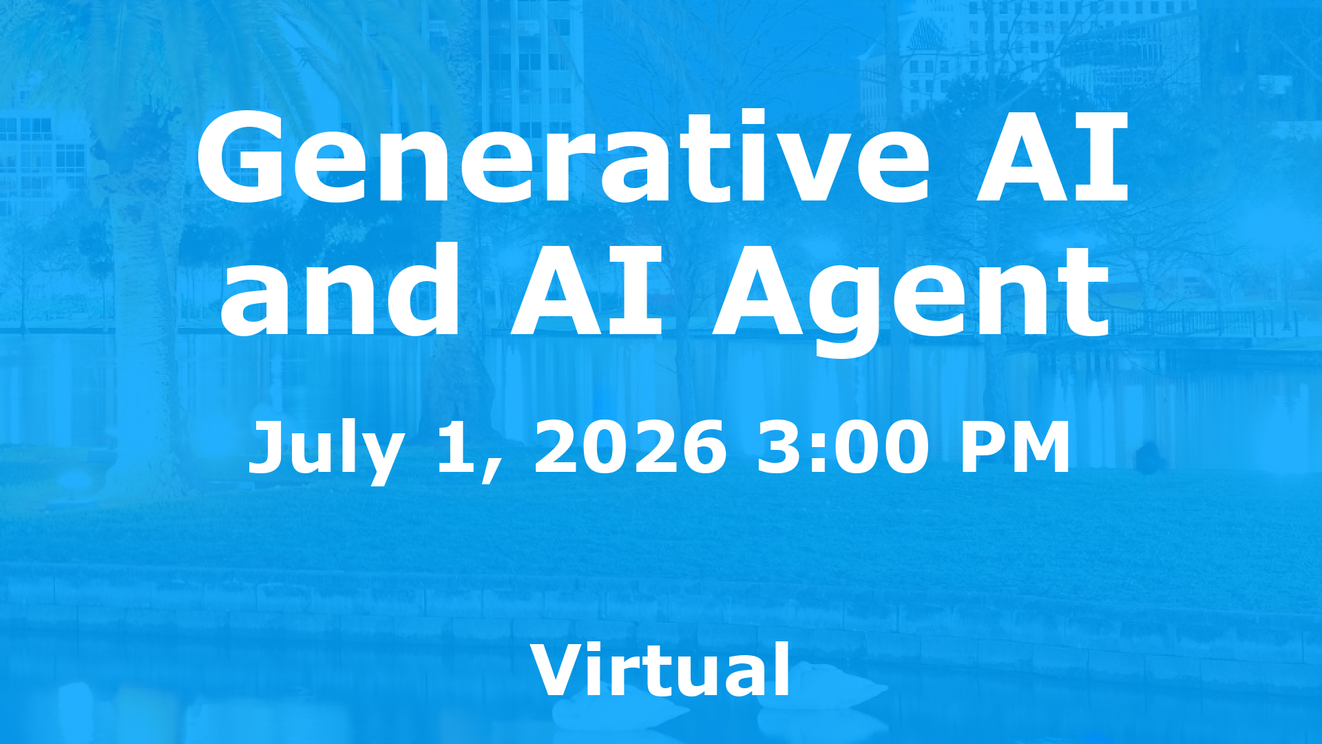 Generative AI and AI Agent event image